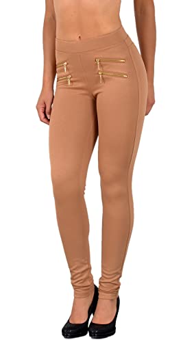 ESRA Damen High Waist Hose Stretch Skinny Damenhose High Waisted Hose bis Übergröße J189 von ESRA