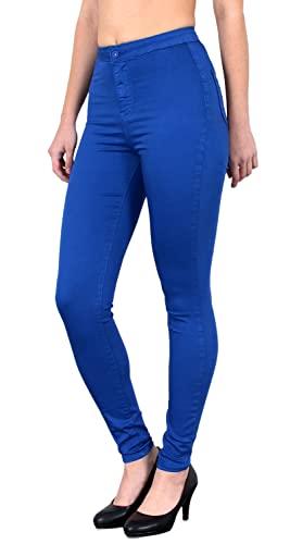 ESRA Damen High Waist Jeans Hose Jeanshose Skinny Hochbund Hose bis Übergröße Z92 von ESRA