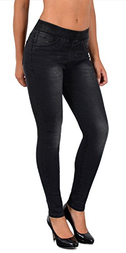 Damen Jeans Skinny Jeans Damen High Waist Jeans Damen Skinny elastischer Gummi-Bund Jeans Damen Stretch Skinny Damen Jeans Stretch Jeggings Damen High Waist Jeans mit Gummibund Damen Übergröße J291 von ESRA