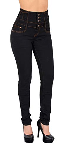 ESRA Damen Jeans Hose Skinny Jeanshose Damen High Waist Hochbund bis Übergröße J22 von ESRA