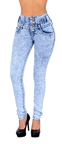 ESRA Damen Jeans Hose Skinny Jeanshose Damen High Waist Hochbund bis Übergröße J22 von ESRA