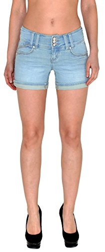 ESRA Damen Hotpants Damenshorts Hot-Pants Damen Shorts Kurze Hose Damen H35 von ESRA