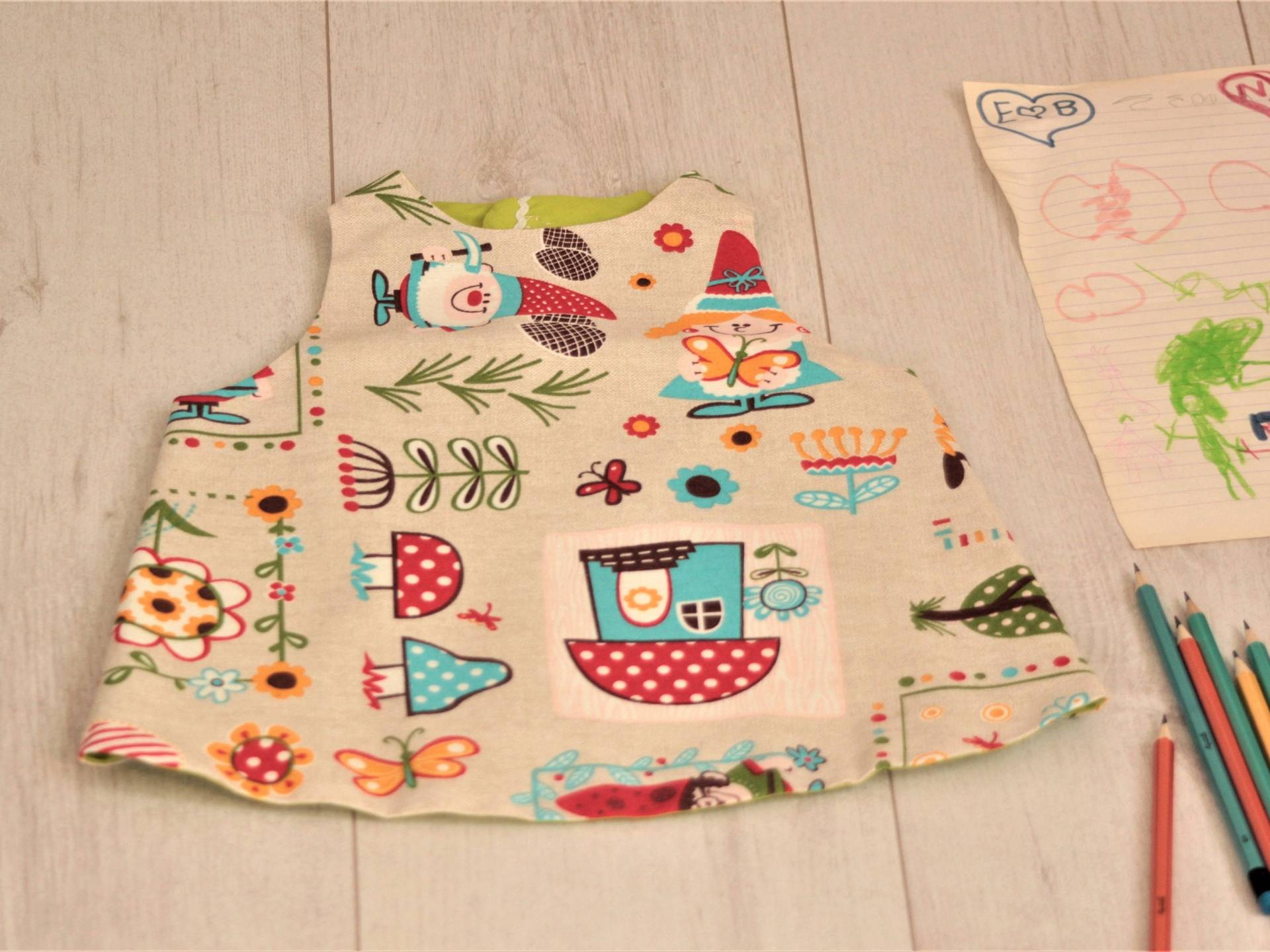 Zwerge & Pilze Kinder Schürze von byAgeliki