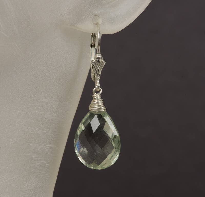 Grün Amethyst Gold Gefüllte Ohrringe, Natürliche Edelstein Februar Schmuck, Prasiolith Ohrringe Grün Amethyst Gold Gefüllte Ohrringe, Natürliche Edelstein Februar Schmuck, Prasiolith Ohrringe von byAncaN