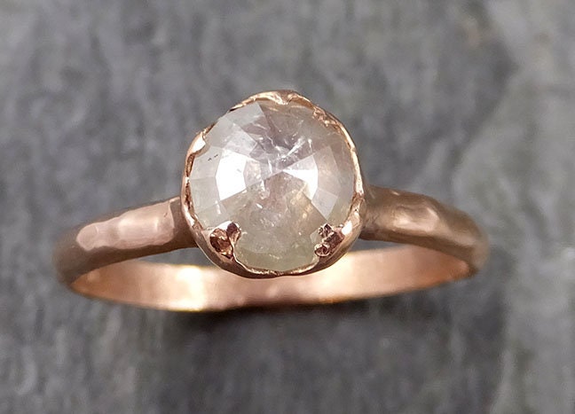 Fancy Cut Diamant Solitär Verlobungsring | Angeline 1129 Rose Gold Ehering von byAngeline