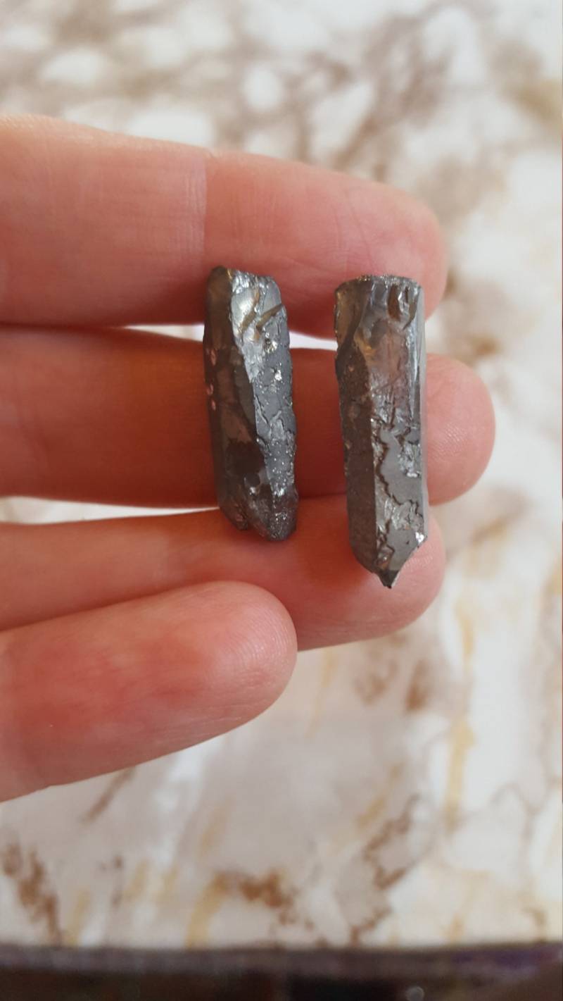 Roh Chic Silber Farbige Glas Punkte Mit Vergoldet Beiträge von byAshleyLorin