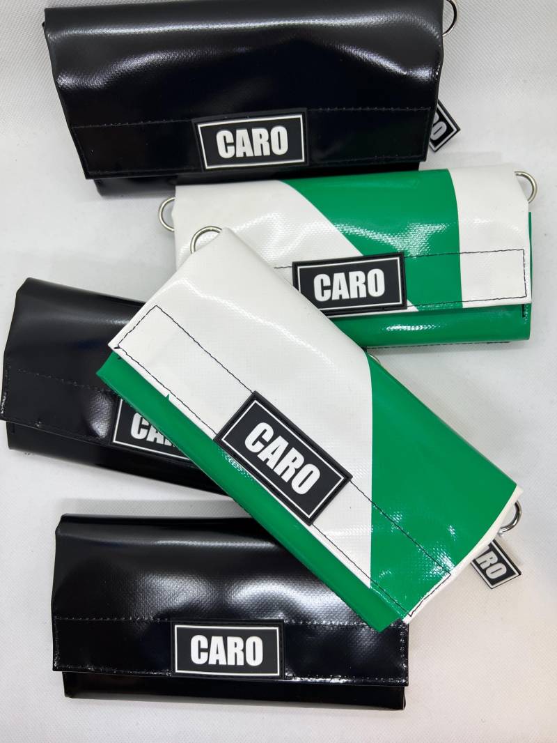 Upcycling Mini-Lkw-Planentasche Und Geldbörse von byCAROdesign