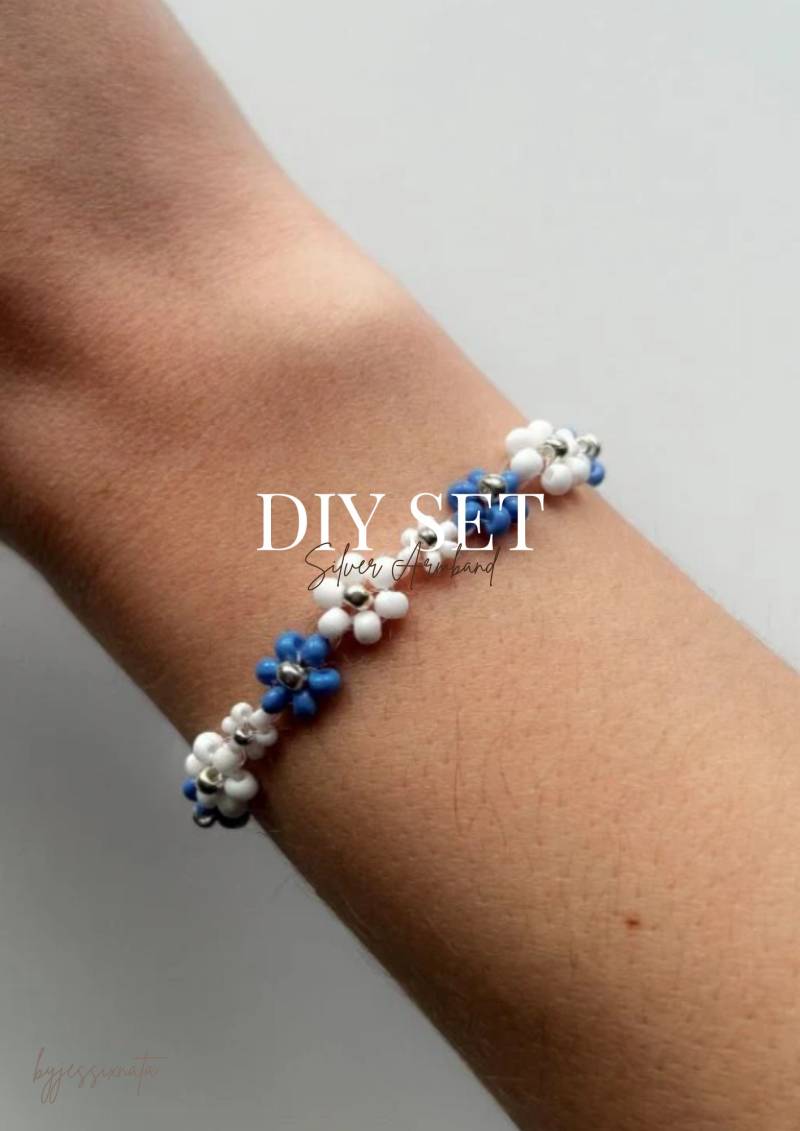 Diy Silber Armband Set - Daisy Bracelet Mädelsabend Basteln Mit Freunden Selber Machen Crafting Handmade Geschenkidee von byJessixNata