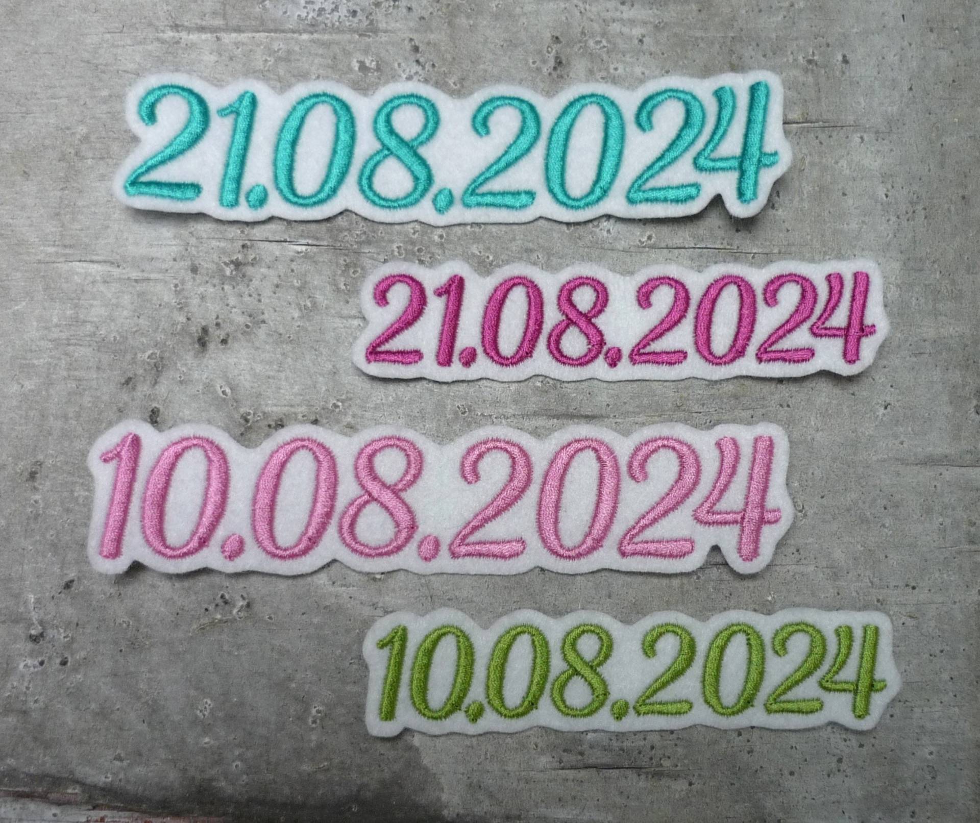 Datum | S1 Aufnäher/Applikation Farbauswahl 2 Größen Schultüte von byKikkine