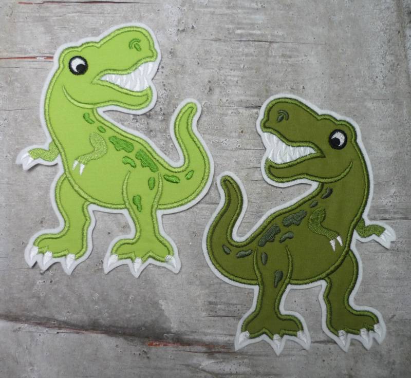 Großer Dinosaurier Aufnäher/Applikation T-Rex Dino Einschulung Schultüte Großer Dinosaurier Aufnäher/Applikation T-Rex Dino Einschulung Schultüte von byKikkine
