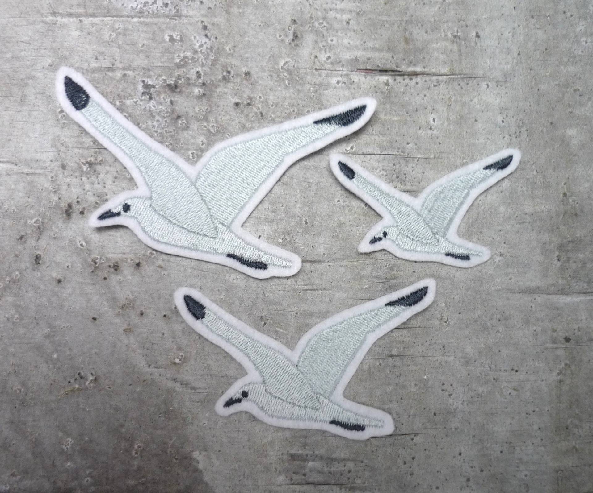 Möwe Aufnäher/Applikation 3 Größen Möwe Aufnäher/Applikation 3 Größen von byKikkine