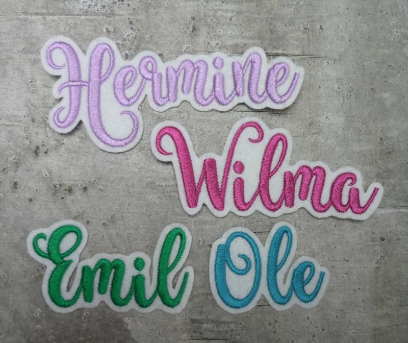 Namensapplikation | Schrift 5 Aufnäher/Applikation Wunschname Farbauswahl Einschulung Schultüte Namensapplikation | Schrift 5 Aufnäher/Applikation Wunschname Farbauswahl Einschulung Schultüte von byKikkine