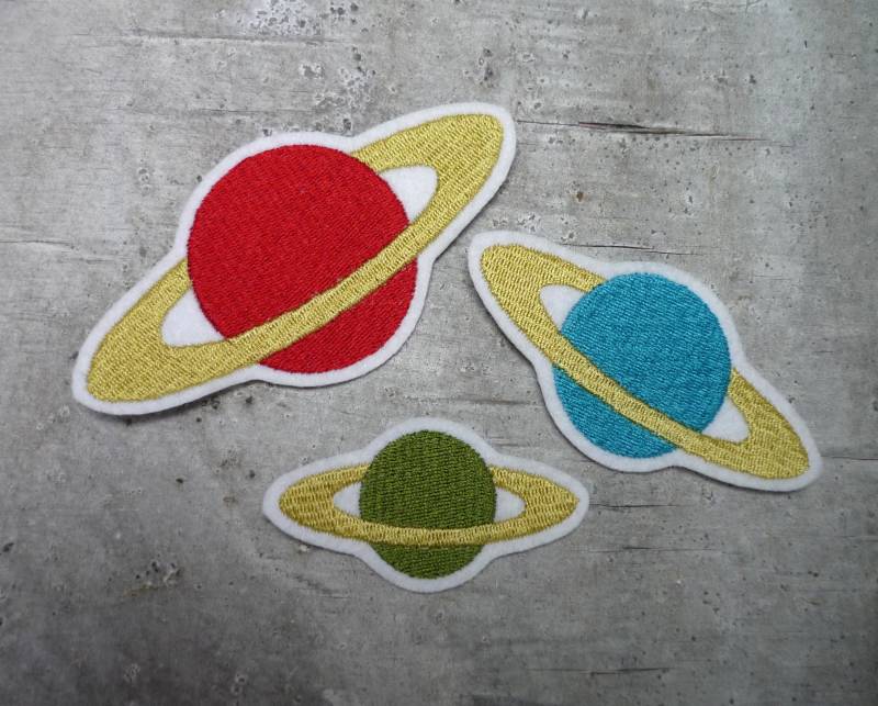 Saturn Aufnäher/Applikation Farbauswahl 3 Größen Einschulung Schultüte Saturn Aufnäher/Applikation Farbauswahl 3 Größen Einschulung Schultüte von byKikkine