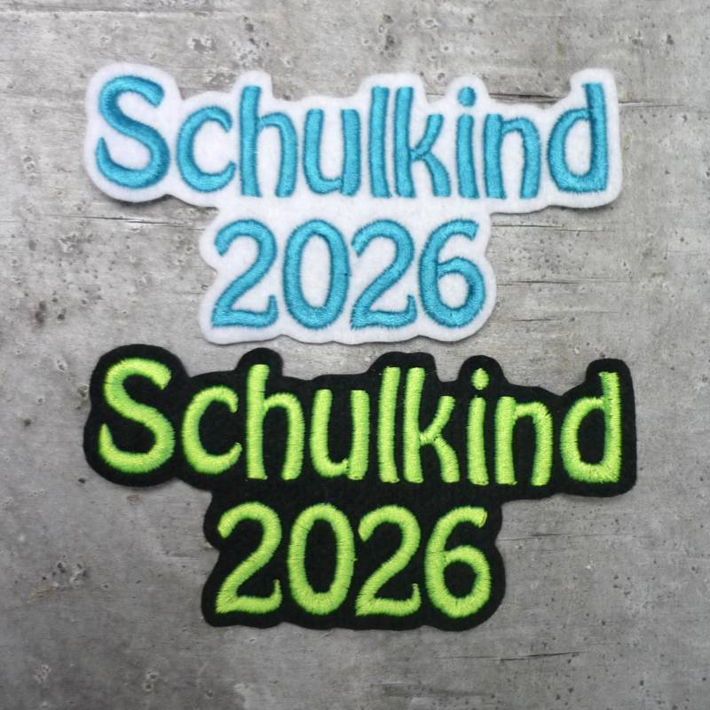 Schulkind 2026 Schriftzug | Schrift 3 Aufnäher/Applikation Auf Weißem Filz Farbauswahl Einschulung Schultüte Schulkind 2026 Schriftzug | Schrift 3 Aufnäher/Applikation Auf Weißem Filz Farbauswahl Einschulung Schultüte von byKikkine