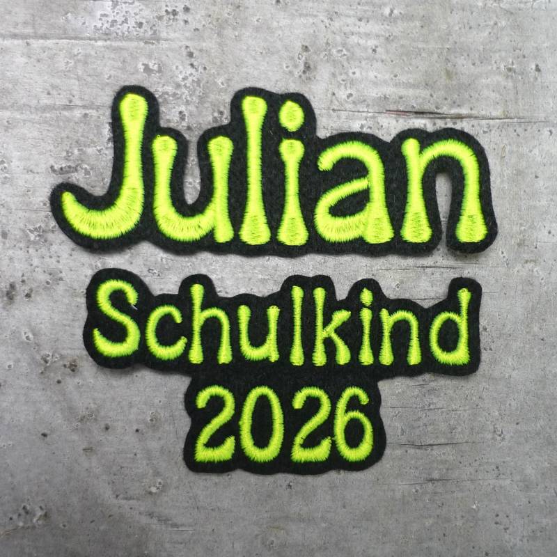 Set Große Namensapplikation + Schulkind 2026 | Schrift 15 Aufnäher/Applikation Schwarzer Filz Wunschname Farbauswahl Einschulung Schultüte Set Große Namensapplikation + Schulkind 2026 | Schrift 15 Aufnäher/Applikation Schwarzer Filz Wunschname Farbauswahl Einschulung Schultüte von byKikkine