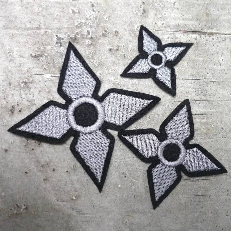 Wurfstern Aufnäher/Applikation Farbauswahl 3 Größen Einschulung Schultüte Wurfstern Aufnäher/Applikation Farbauswahl 3 Größen Einschulung Schultüte von byKikkine