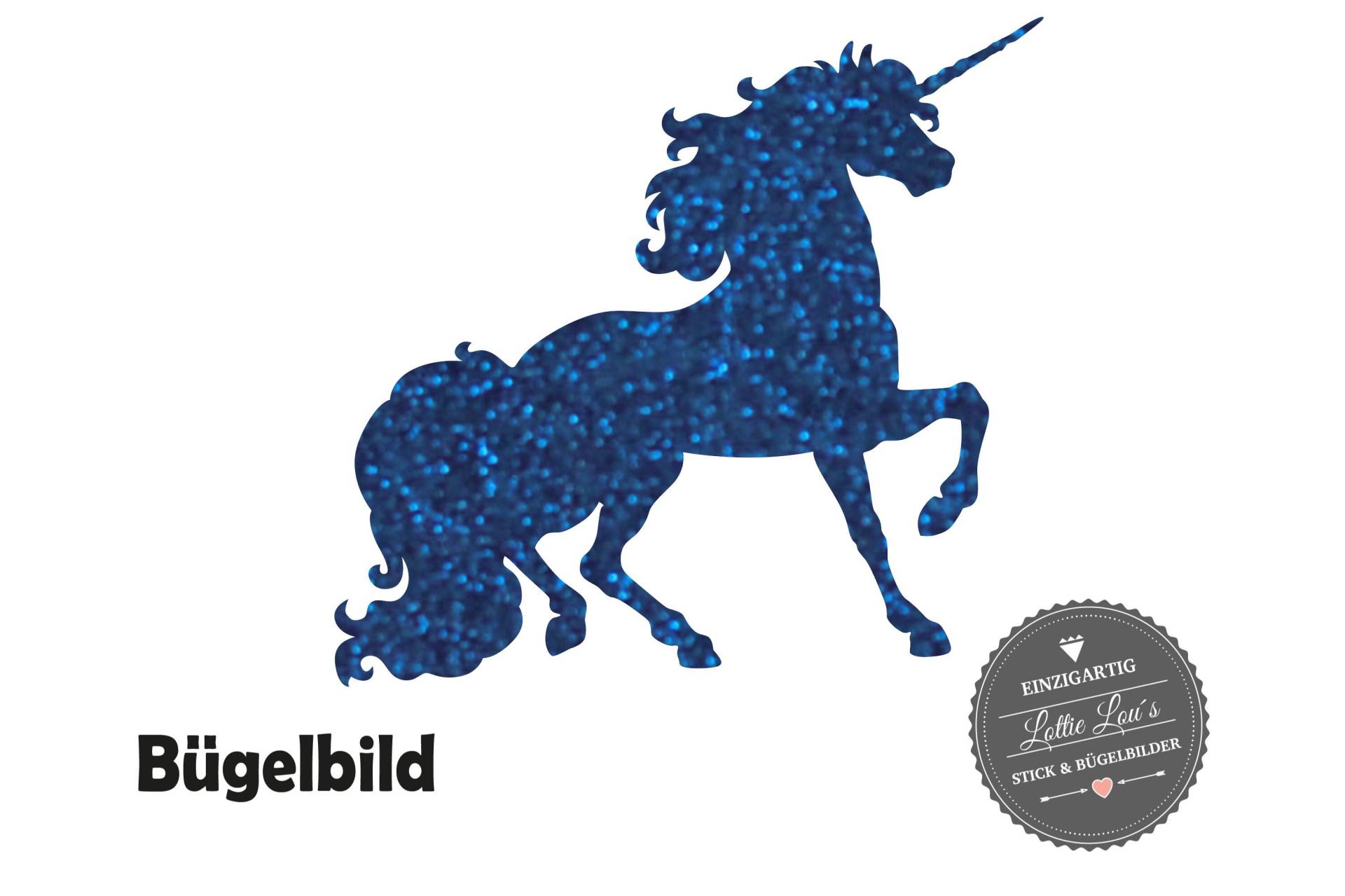 Bügelbild Aufbügler Einhorn Unicorn in Flex, Flock, Glitzer Oder Effekt Bügelbild Aufbügler Einhorn Unicorn in Flex, Flock, Glitzer Oder Effekt von byLottieLou