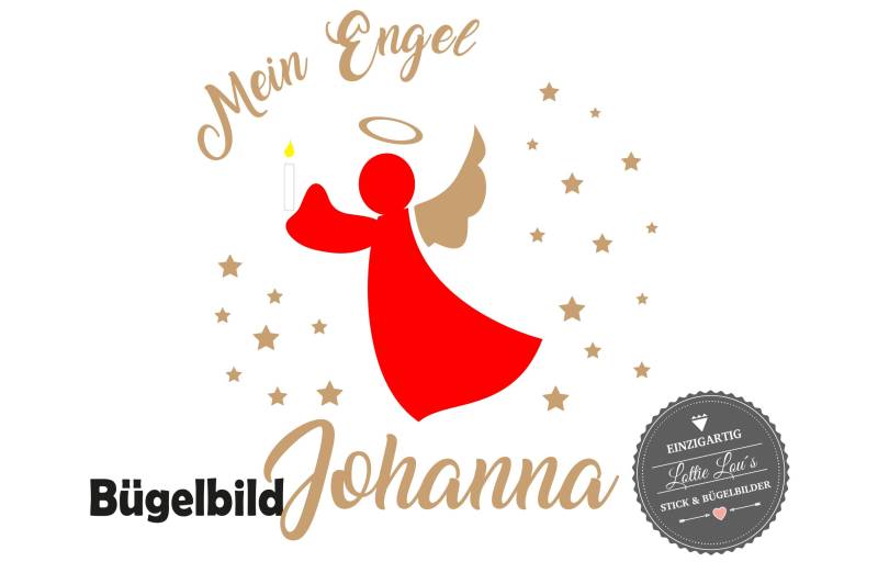 Bügelbild Diy Merry Christmas Frohe Weihnachten Engel Angel Name Herzen Glitzer Flock Effekt Heat Transfer Aufbügler Iron On Personalisiert von byLottieLou