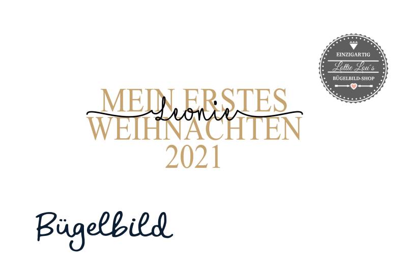 Bügelbild Diy Merry Christmas Frohe Weihnachten Mein Erstes First Glitzer Flock Effekt von byLottieLou