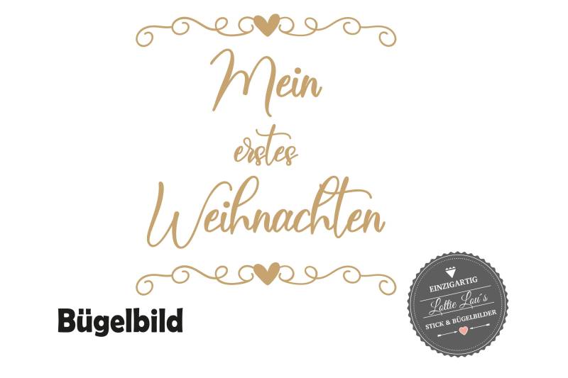 Bügelbild Diy Merry Christmas Frohe Weihnachten Mein Erstes First Glitzer Flock Effekt von byLottieLou