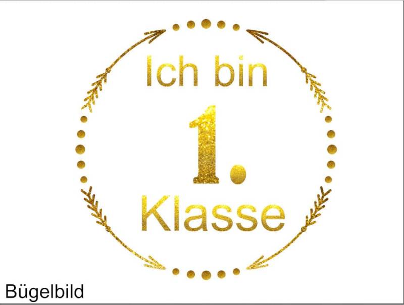 Bügelbild Ich Bin 1.klasse von byLottieLou
