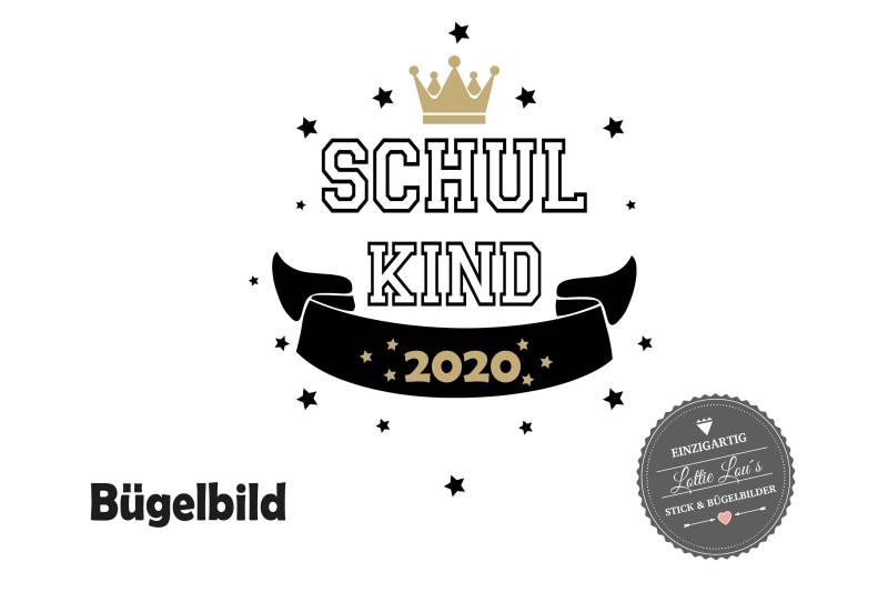Bügelbild Schulkind Erstklassig 2020 Erste Klasse von byLottieLou