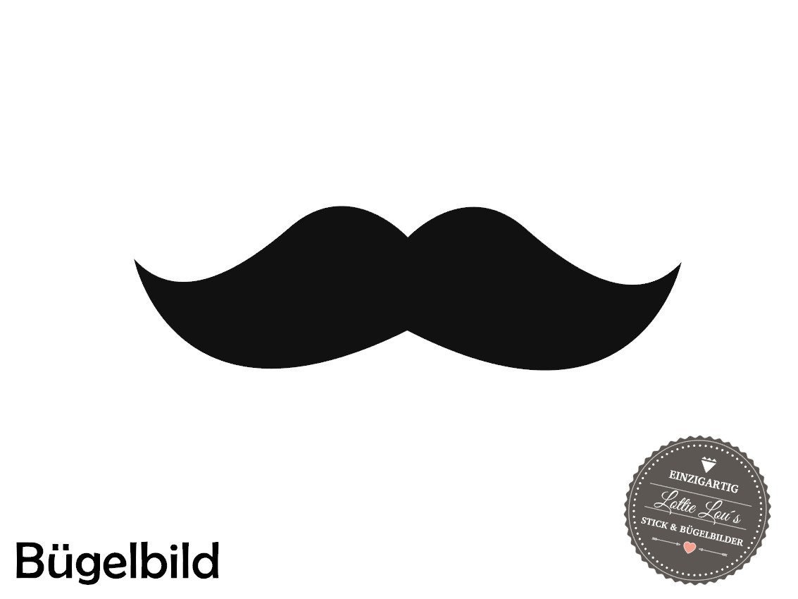 Iron On Bügelbild Bart Schnurrbart Moutache Auch Für Maske Iron On Bügelbild Bart Schnurrbart Moutache Auch Für Maske von byLottieLou