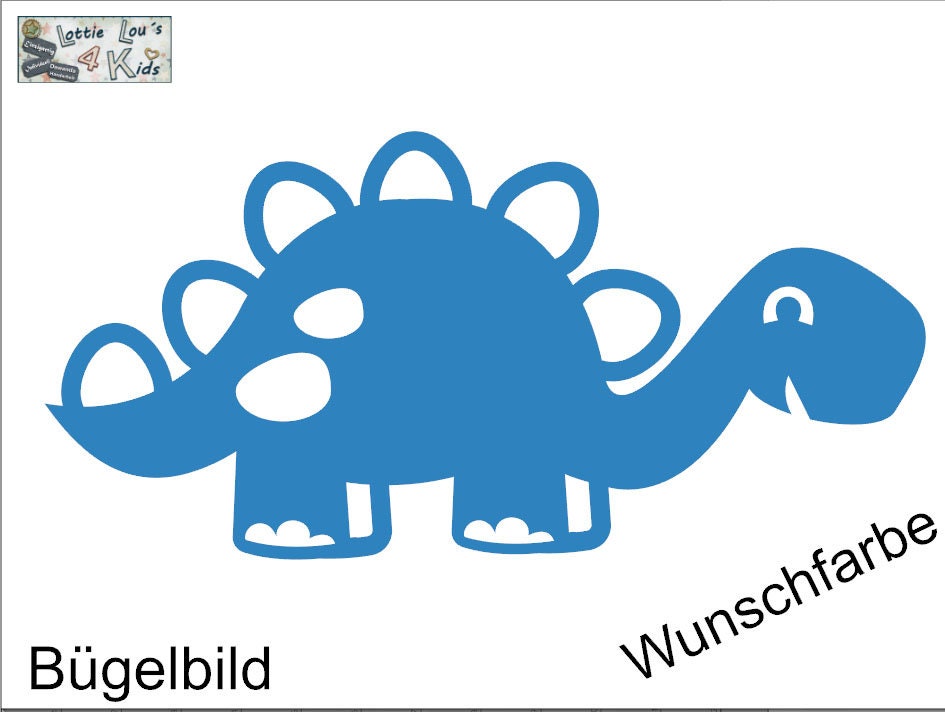 Iron On Bügelbild Dinosaurier Dino T-Rex Xxl Iron On Bügelbild Dinosaurier Dino T-Rex Xxl von byLottieLou