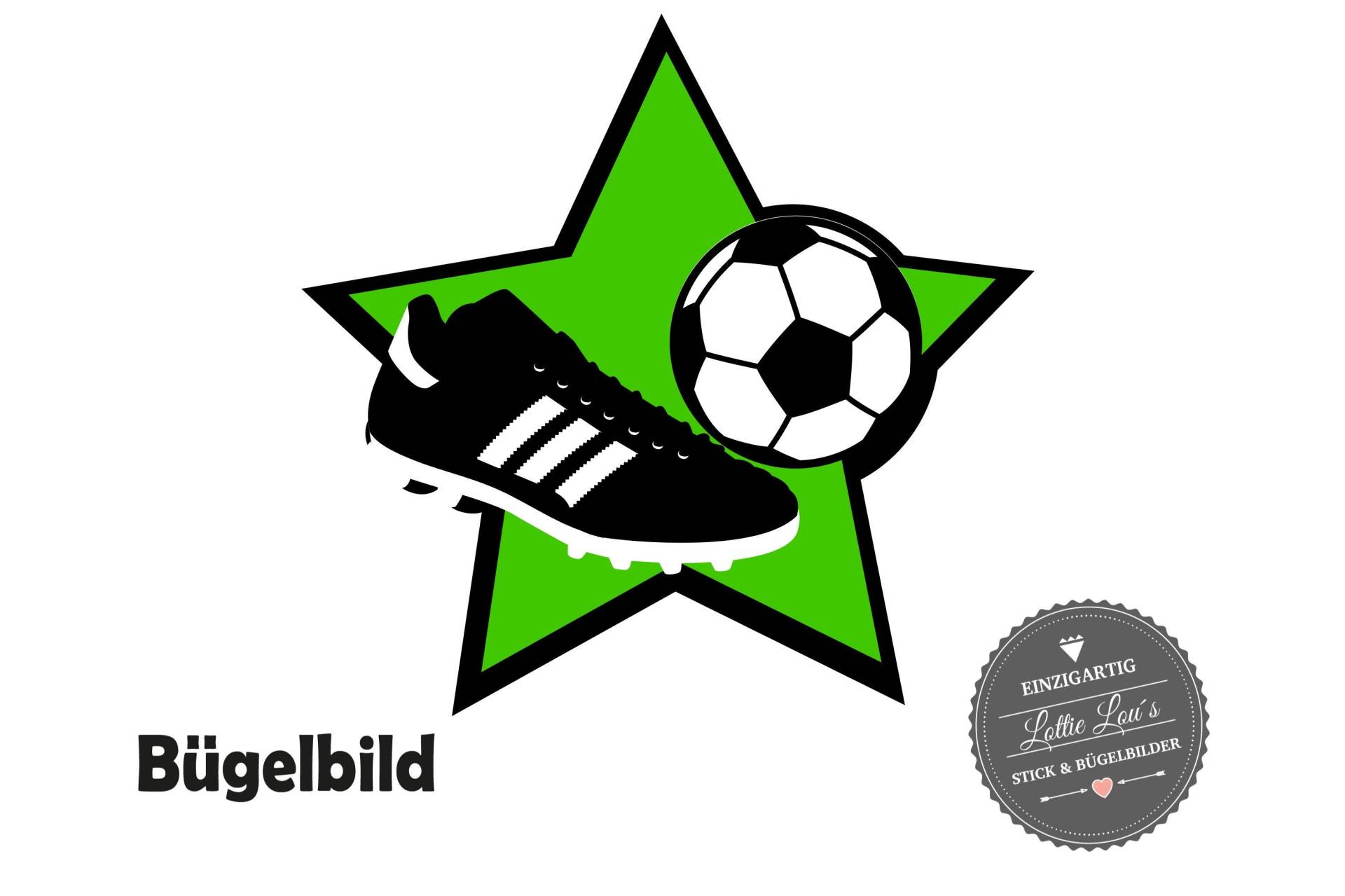 Iron On Bügelbild Fußball Soccer Iron On Bügelbild Fußball Soccer von byLottieLou