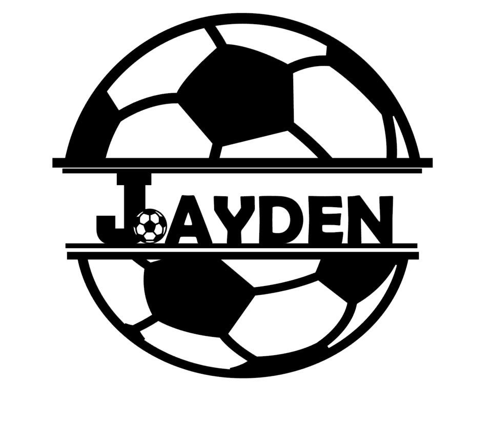 Iron On Bügelbild Fußball Wunschname Iron On Bügelbild Fußball Wunschname von byLottieLou