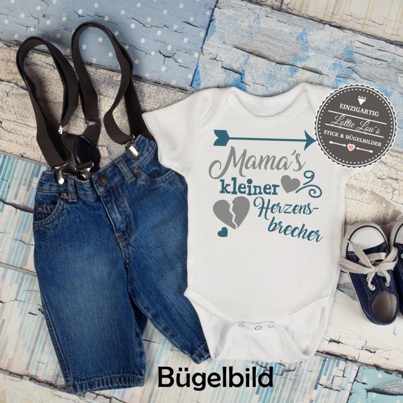 Iron On Bügelbild Mamas Herzensbrecher Iron On Bügelbild Mamas Herzensbrecher von byLottieLou