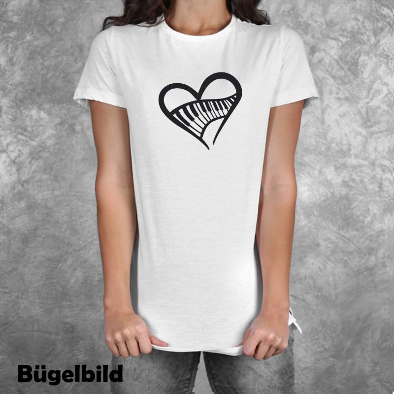 Iron On Bügelbild Musik Music Noten von byLottieLou