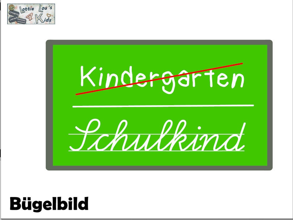 Iron On Bügelbild Schule Kindergarten Verkehrsschild Iron On Bügelbild Schule Kindergarten Verkehrsschild von byLottieLou