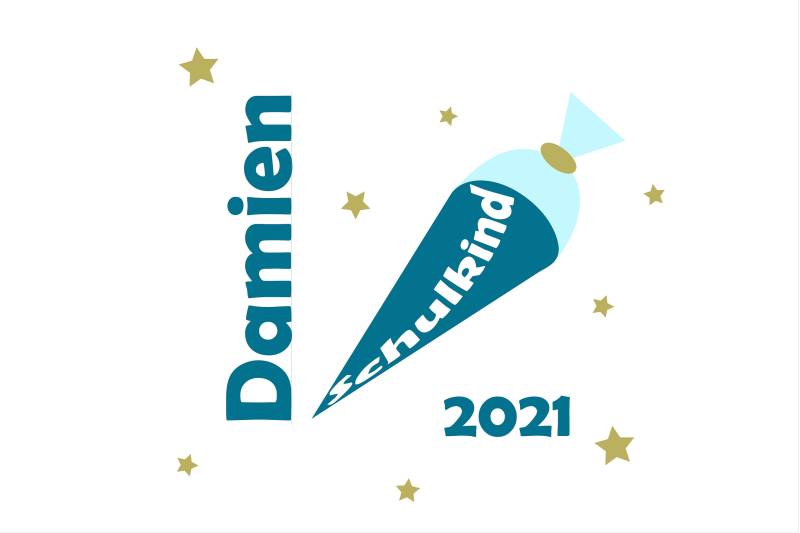 Iron On Bügelbild Schulkind Schultüte 2021 Mit Wunschname Iron On Bügelbild Schulkind Schultüte 2021 Mit Wunschname von byLottieLou