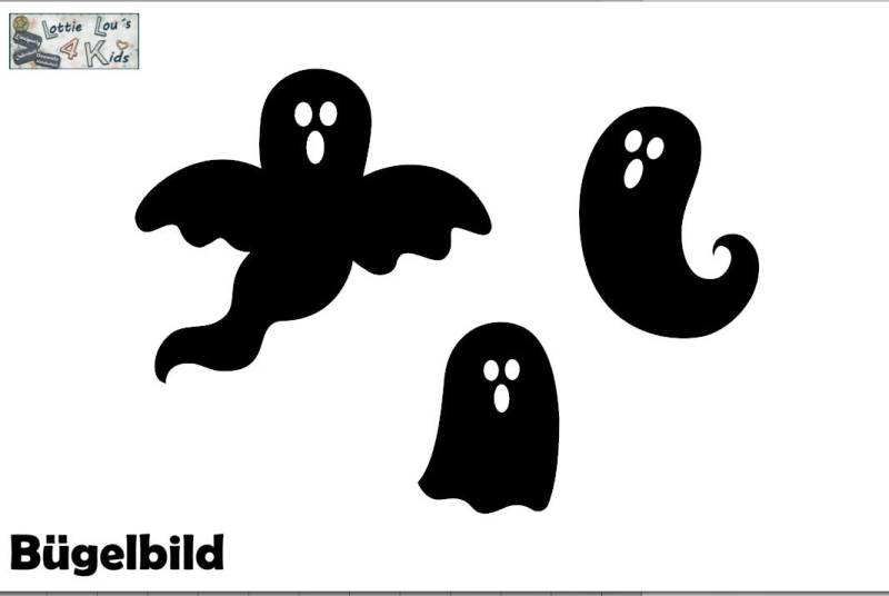 Iron On Bügelbild Set Geist Gespenst Wunschfarbe 3stück Iron On Bügelbild Set Geist Gespenst Wunschfarbe 3stück von byLottieLou