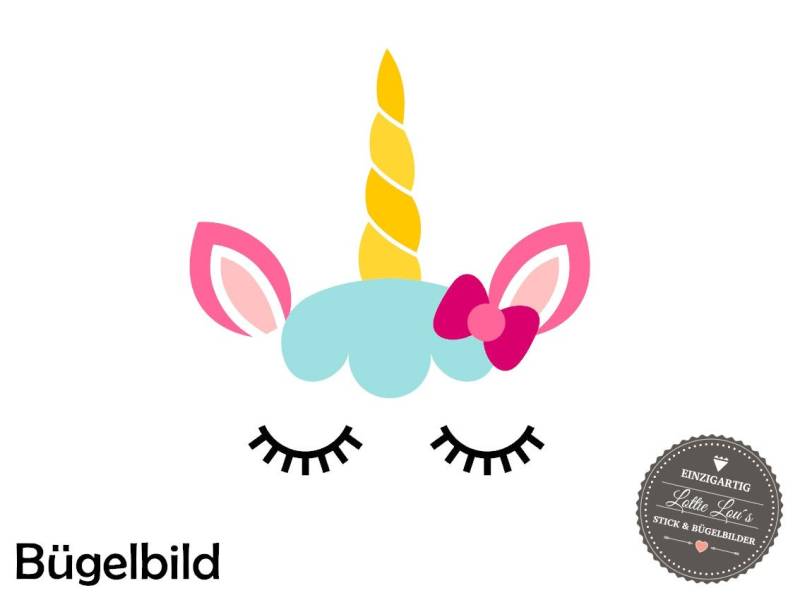 Iron On Bügelbild Unicorn Einhorn Wunschgröße Iron On Bügelbild Unicorn Einhorn Wunschgröße von byLottieLou
