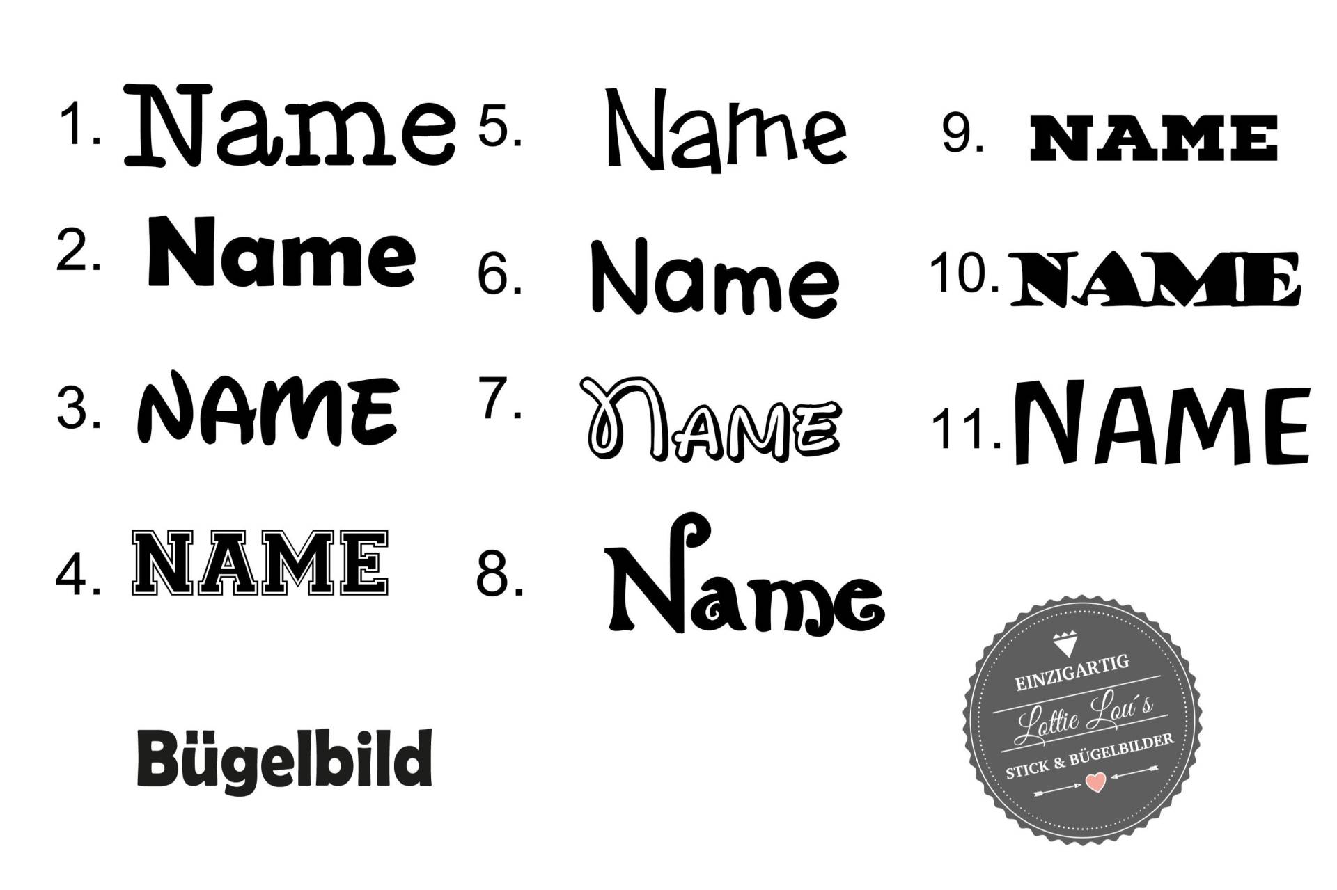 Personalisiertes Bügelbild Wunschname Wunschtext Wunschfarbe Iron-On Aufbügler Flex, Glitzer, Flock, Effekt Personalisiertes Bügelbild Wunschname Wunschtext Wunschfarbe Iron-On Aufbügler Flex, Glitzer, Flock, Effekt von byLottieLou