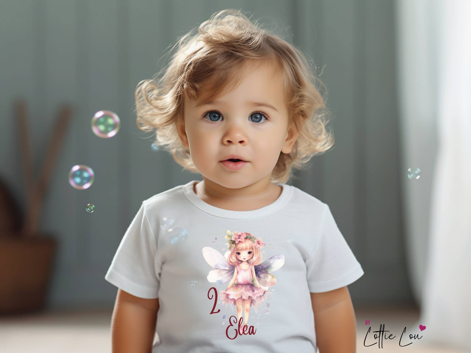 Personalisiertes T-Shirt Fee Fairy Zum Geburtstag Mit Wunschzahl Und Name von byLottieLou