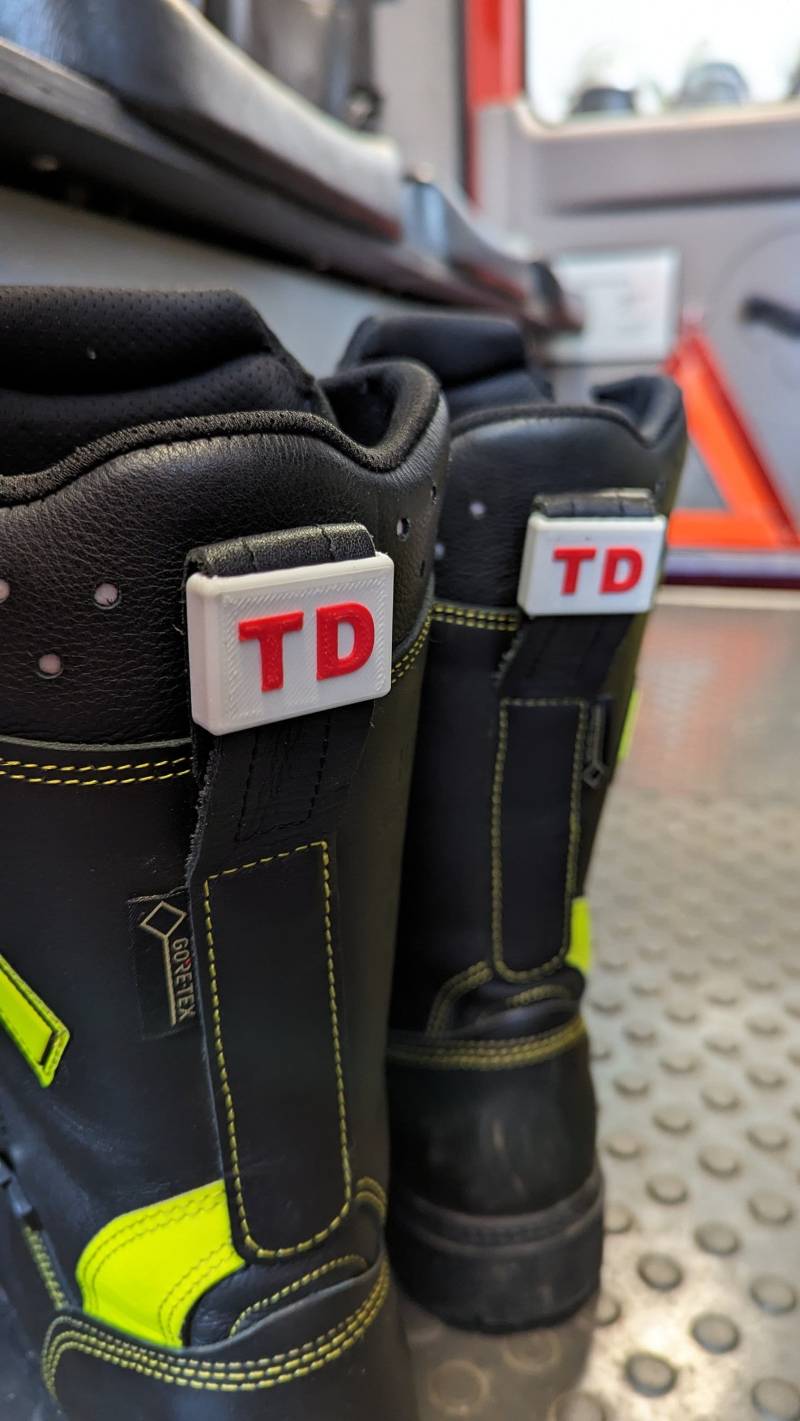 Stiefelmarkierung, Stiefeltag, Einsatzstiefel Wieder Finden von byREMAWE