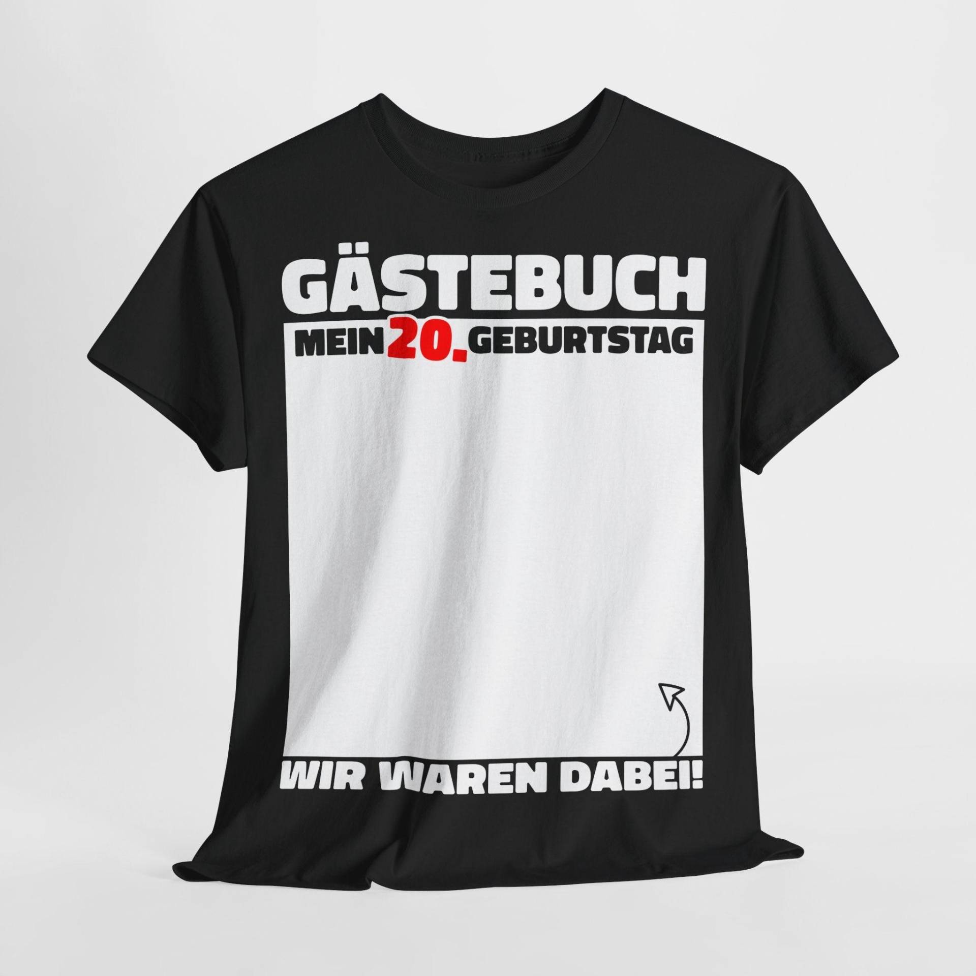 20. Geburtstag Gästebuch Mann Frau 20 Jahre 2005 Deko Lustig Geburtstags Geschenk T-Shirt von byShirtify