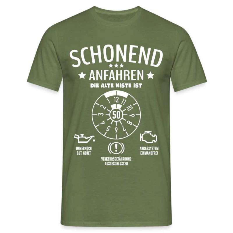 50. Geburtstag - Schonend Anfahren Mechaniker Tüv Geschenk T-Shirt von byShirtify