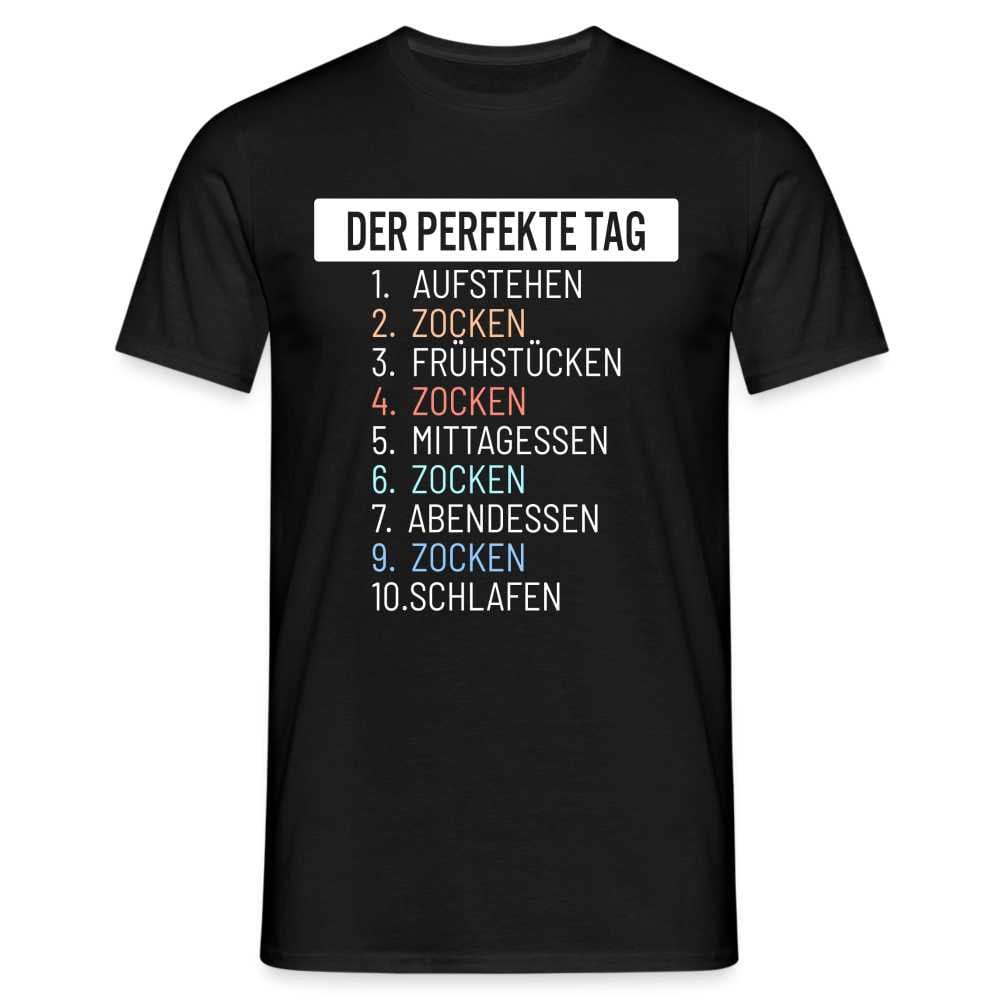 Gamer Gaming Zocken Der Perfekte Tag Lustiges T-Shirt von byShirtify
