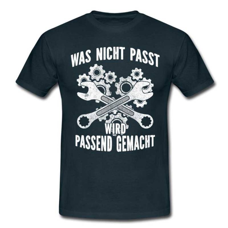 Mechaniker Handwerker Geschenk T-Shirt Was Nicht Passt Wird Passend Gemacht von byShirtify