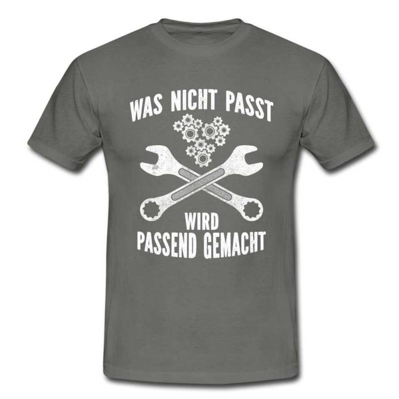 Mechaniker Mechatroniker Geschenk T-Shirt Was Nicht Passt Wird Passend Gemacht von byShirtify