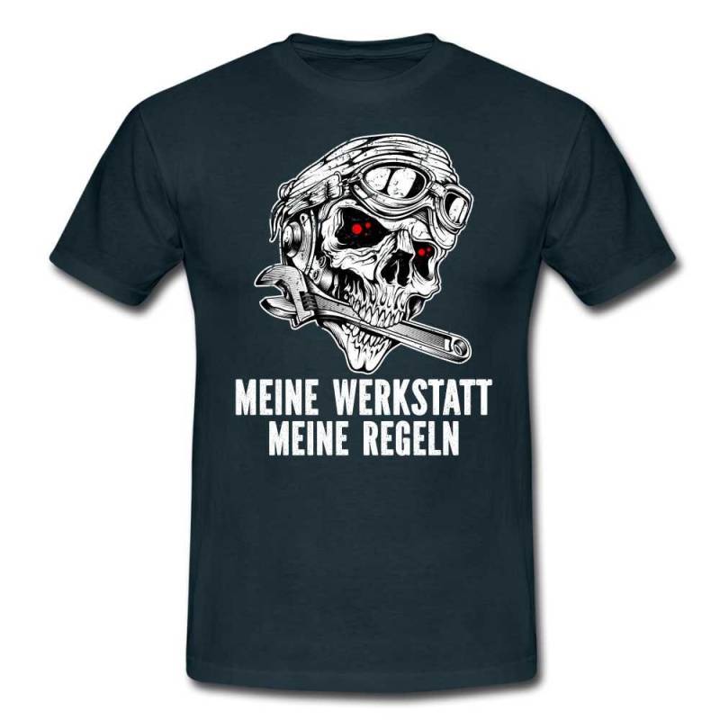 Mechaniker Mechatroniker Meine Werkstatt Regeln Lustiges T-Shirt von byShirtify