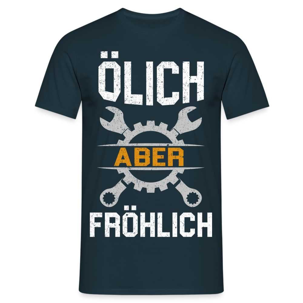 Mechaniker Ölich Aber Fröhlich Lustiges Geschenk T-Shirt von byShirtify