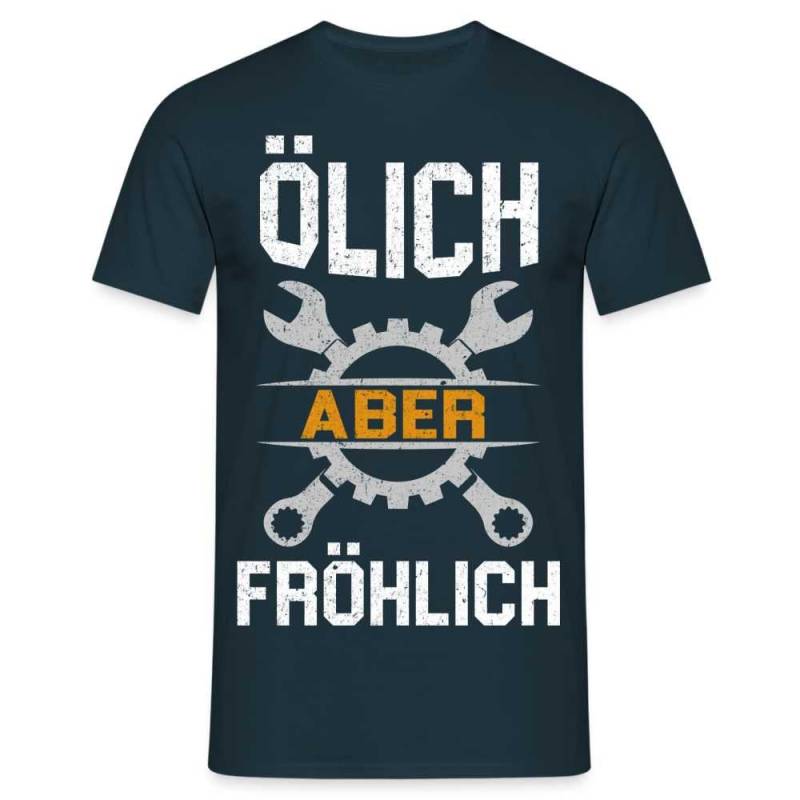 Mechaniker Ölich Aber Fröhlich Lustiges Geschenk T-Shirt von byShirtify