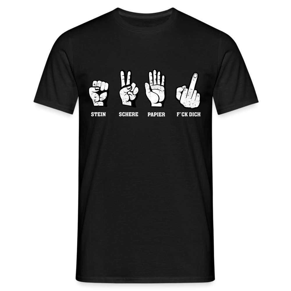 stein Schere Papier - Sarkasmus Lustiges T-Shirt stein Schere Papier - Sarkasmus Lustiges T-Shirt von byShirtify