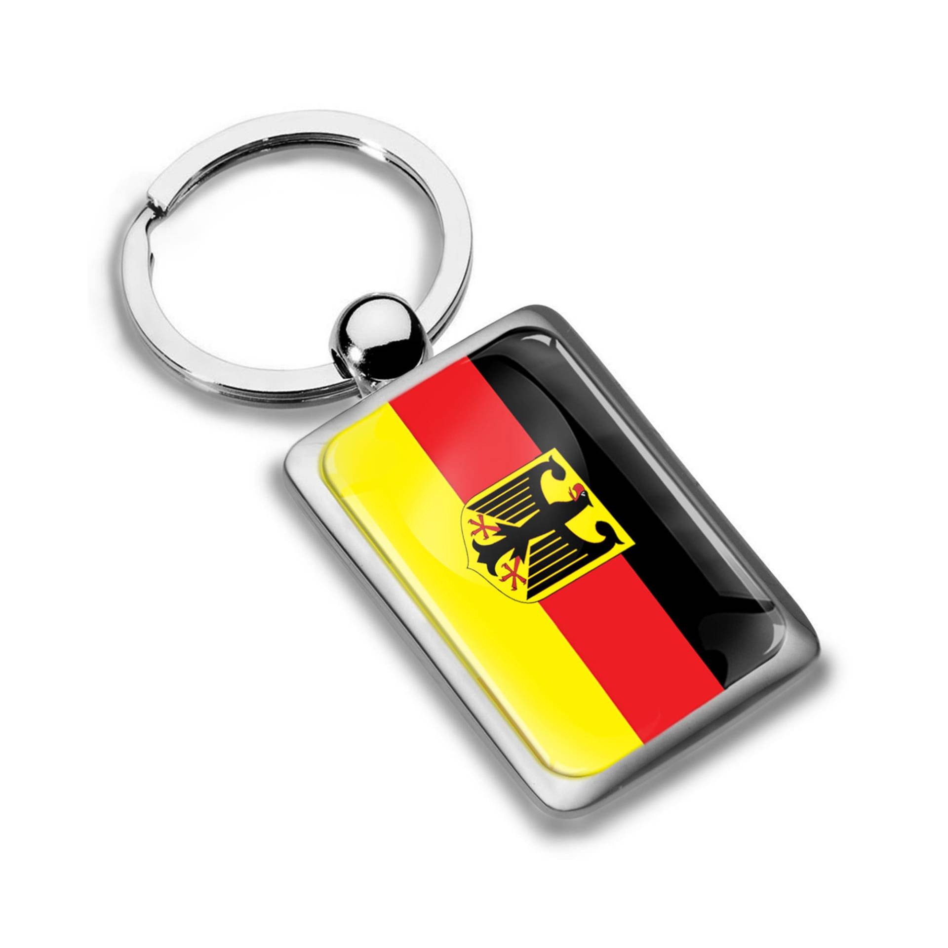 Schlüsselanhänger Metall Mit Geschenkbox Für Freund Freundin Männer Frauen Geschenk Deutschland Flagge von bySkino