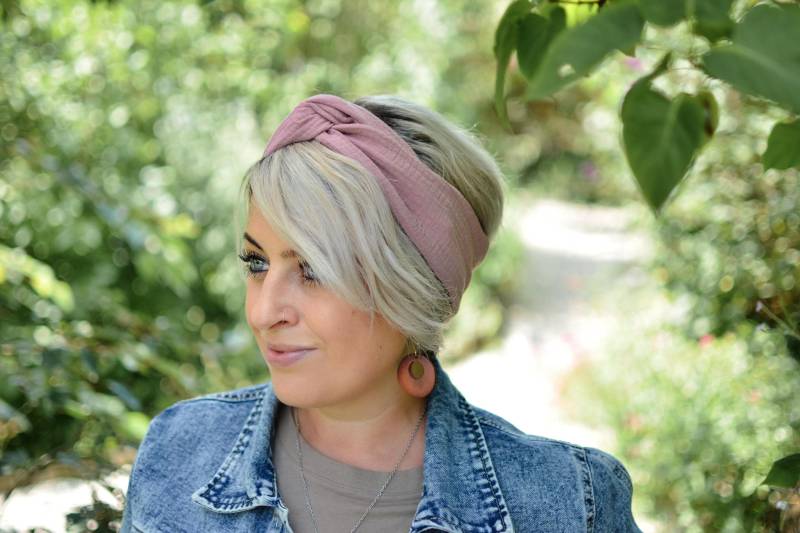 Haarband Mit Draht, Musselin, Hell-Mauve , Onesize, Drahthaarband, Artikelnummer H-10040 Haarband Mit Draht, Musselin, Hell-Mauve , Onesize, Drahthaarband, Artikelnummer H-10040 von byTinka